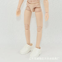 兵人衣服男塑胶男士皮鞋潮流兵人6寸8分BJD娃衣1/12男半包胶关节