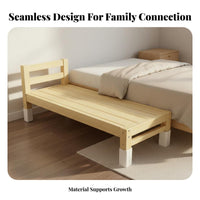 Paint-without Paint Splicing Bed Solid Wood Bed Extender Stable and Sturdy Bedside Co-Sleeping Crib for Infants, Toddlers, Parents, Nursery, Bedroom, Home