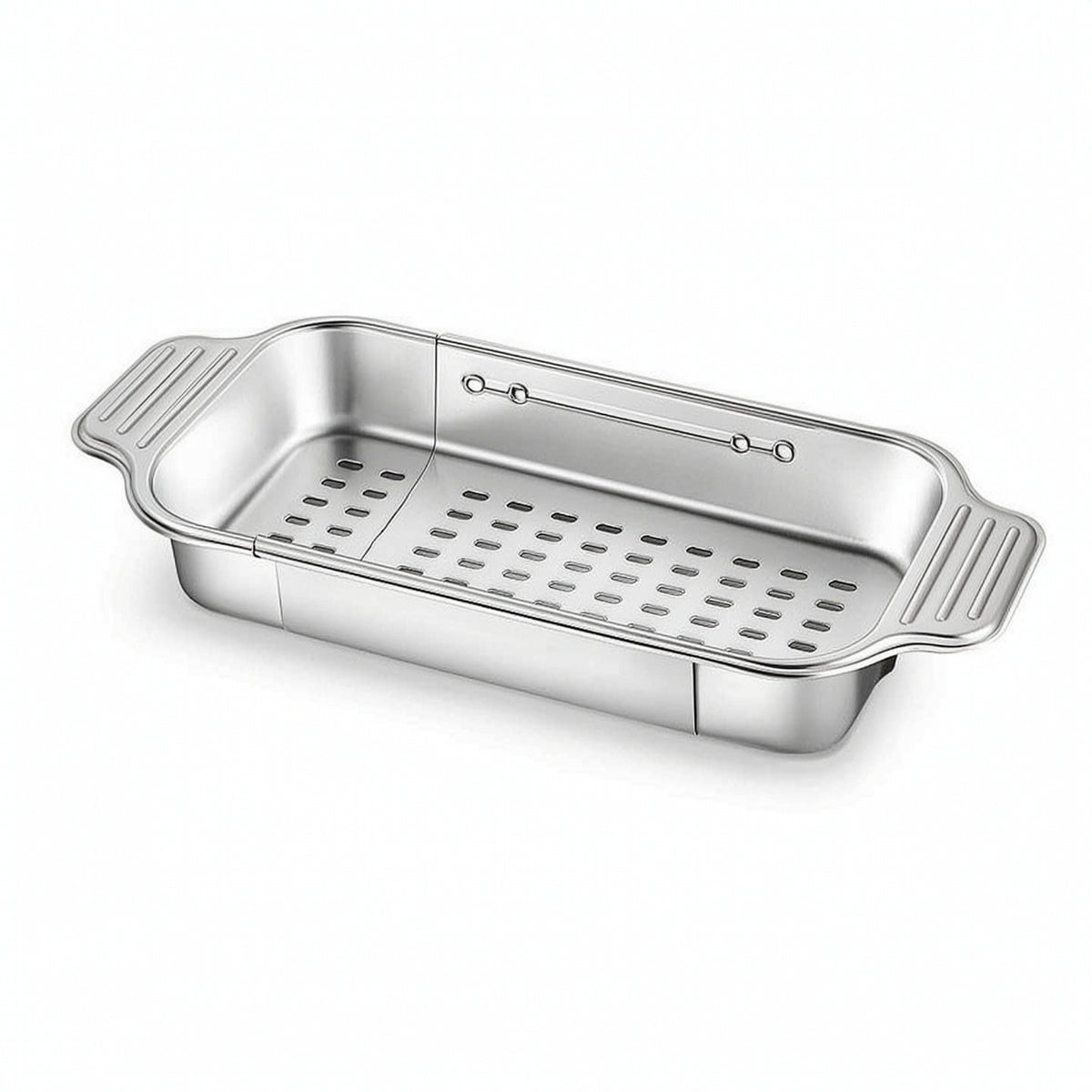 Sink Draining Basket Versatile over-the-Sink Colander Extendable for Apartment