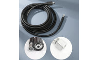 Braided Pressure Washer Hose with M22 Fittings Anti-Kink Power Washer Hose with M22 Fittings Flexible Reinforced for Homeowners, Car Detailers, Driveway Cleaning