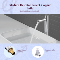 Motion sensor faucet, hot/cold, easy install