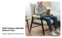 Adjustable Padded Lounger Soft Cushioning Foldable Cushioned Recliner Versatile Space-Saving for Indoor, Game Room, Bedroom