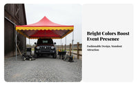 Sloped Roof Parking Tent Foldable Event Canopy Windproof Portable Shelter Waterproof Heavy Duty for Market Vendors Car Owners Outdoor Events Patio Park Suitable for Gift Giving Home Decoration