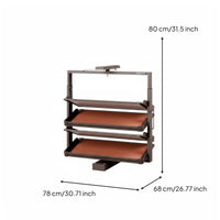 Rotating Shoe Rack Large Capacity Rotating Shoe Organizer Space Saving Cabinet Insert for Apartment Dwellers, Homeowners, Entryway, Hallway, Mudroom