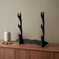 Multi-Tier Blade Rack Sleek Black Finish Multi-Tier Blade Stand Sturdy & Stable