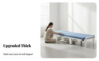 Foldable Design Office Rest Bed Space Saving Single Folding Bed Easy Storage Portable Folding Cot Installation-No-Assembly for Caregivers, Hospital, Camping