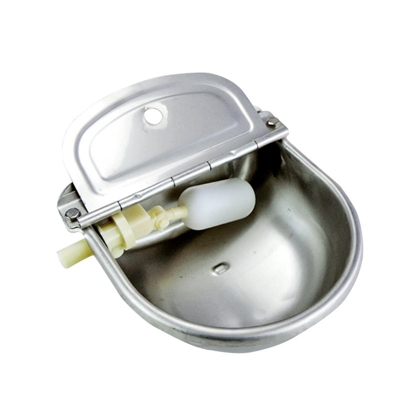 Stainless Steel Water Bowl for Cattle with Float Automatic Waterer for Cattle, Horses, Sheep, and Livestock Drinking Equipment