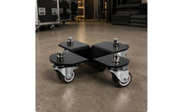 Swivel Caster Wheels Piano Moving Platform Black Metal Piano Dolly Low-Clearance Heavy Duty Moving Platform Steel Plate