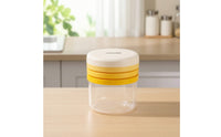 Stainless Steel Egg Cutter with Storage Cup Easy to Use Manual Egg Cutter Multifunction Kitchen Gadget Dishwasher Safe for Dorm Rooms