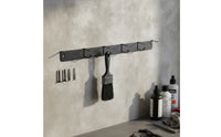 Powder-Coated Brush Hanger Rack with Six Hooks Rust-Resistant Detailing Brush Hanger Rustproof Wall-Mounted Organizer Heavy-Duty for Car Detailers