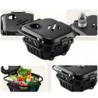 Tricycle Front Basket Large Capacity Mobility Gear Rainproof Lid for Shopping