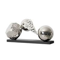 Geometric Sculpture Abstract Decorative Sculpture Mirror Finish for Living Room