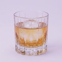 Japanese Cut Crystal Whiskey Glass, Minimalist Style