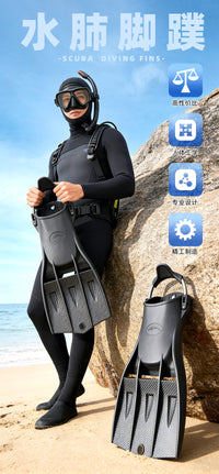 Adjustable Spring Strap Scuba Diving Fins, Lightweight, for Deep Diving and Snorkeling, Custom Logo Available