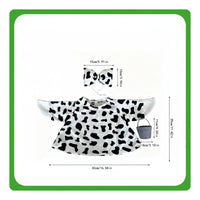 23 Inch Goose Clothes Cow Print Goose Costume for Porch, Yard, Garden, Farm