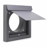 Outdoor Exhaust Cap Square Frame Hinged Flap Dryer Vent Cover