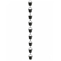 Rain Chain All-Weather Construction Decorative Cup Rain Chain for Eaves, Temple