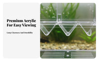 Double Tier Aquatic Hatchery Multifunctional Aquatic Habitat Separation Box Buoyant Guppy Breeder Connects to Aeration Device