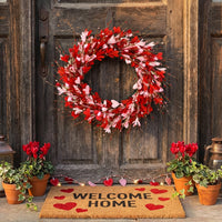 Romantic Wreath Artificial Flower Wreath Home Decor for Couples, Anniversary, Living Room
