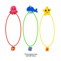 3 Pieces Pool Diving Hoop Reusable Seasonal Fun Item Upright Standing Weighted Diving Hoop