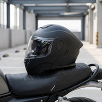 With Dual Visor | DOT Certified, Aerodynamic, Helmet with Headset, for Daily Commuting