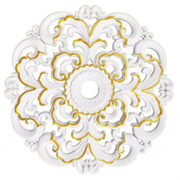 Round Ceiling Medallion Ornate Room Decor Lightweight