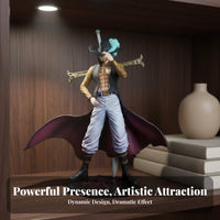 Swordsman Figure with Cross Sword Collector's Item Anime Swordsman Figurine Highly Detailed PVC Anime Figure for Collectors, Men, Office Desk, Bedroom