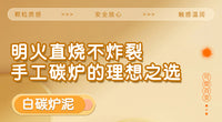 Tianyu Ceramic Teaching Clay 2.5kg White Carbon Furnace Clay for Open Fire DIY Pottery