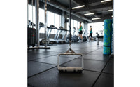 All Steel Gym Pulley Handle Heavy Duty Single D Handle Long-Lasting V Bar Attachment Polished Surface