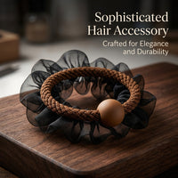 Satin Scrunchies for Women, Handmade Ponytail Holders Set for Teens, High Elastic with Ball Decoration, 20