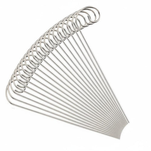30 Pieces Stainless Steel Plant Label Hooks Garden Stake Weatherproof Metal Plant Marker for Gardeners