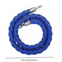Queue Barrier Rope Hooks Stanchion Rope Long-Lasting for Stanchions