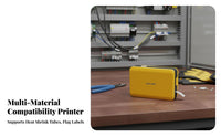 Handheld Wire Label Printer Rechargeable Label Creator Twin Power Supply