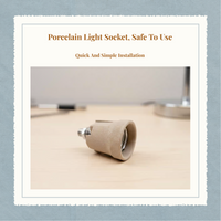 Ceramic E27 holder, heat resistant
