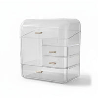 Stackable Cosmetic Drawer Box Multi-Compartment Compartmentalized Storage Box