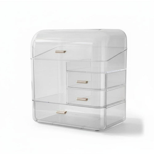 Stackable Cosmetic Drawer Box Space-Saving Makeup Organizer Large Capacity