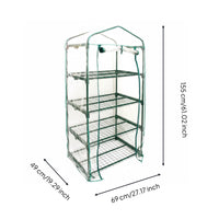 Clear PVC Greenhouse Cover Waterproof Zippered Plant Shelter Outdoor and Indoor