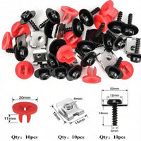 Door Trim Panel Retainers Wide Vehicle Compatibility Wheel Arch Liner Fastener Kit Door Trim Panel Fasteners Direct Replacement