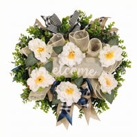 Eucalyptus Leaf Wreath True to Life Welcome Wreath Easy to Clean