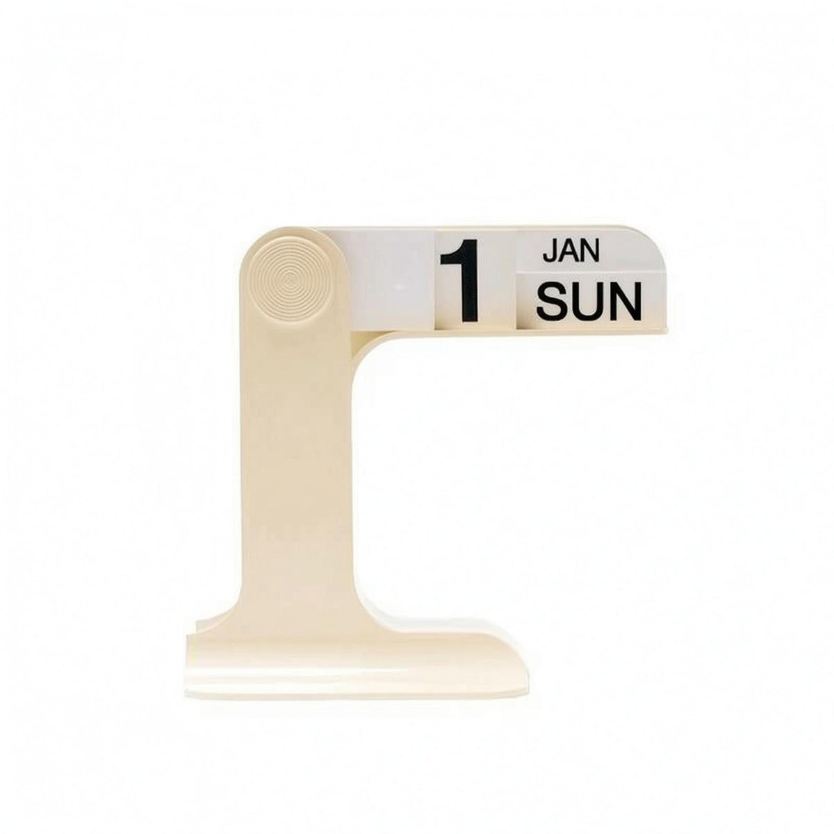 Desktop Flip Calendar Black Lettering Freestanding Tabletop Calendar Compact