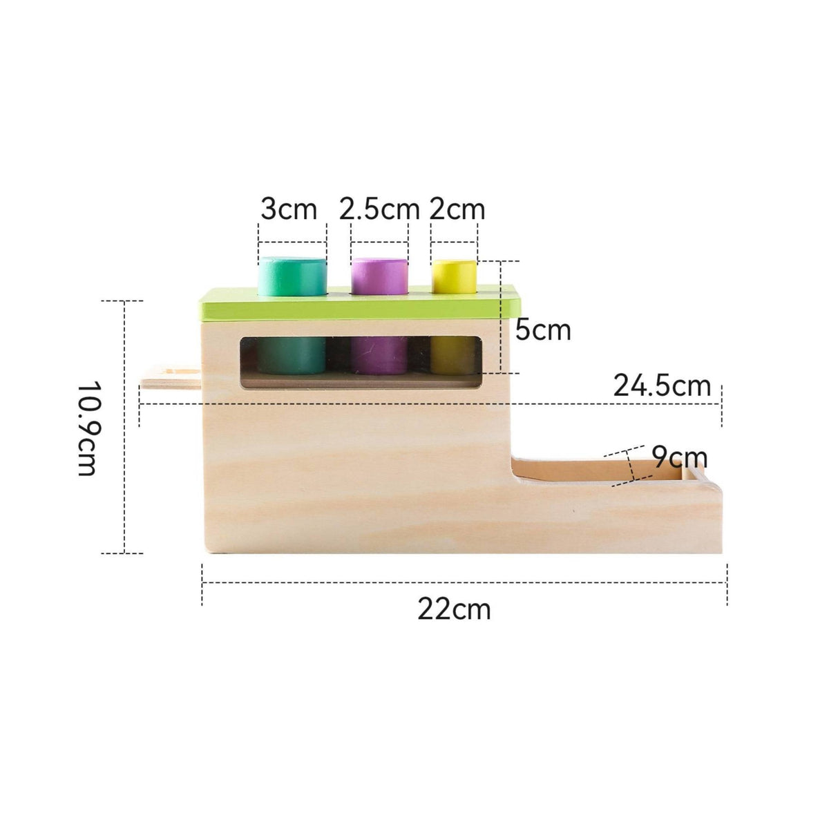 Educational Object Permanence Box with Shape Sorter Natural Wooden Object Permanence Box Sturdy Shape Sorter Sensory for Playroom