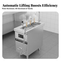 Automatic Lifting Noodle Cooker Timer Function Commercial Noodle Cooking Machine Large Capacity Automatically Raising Pasta Cooker for Hotels