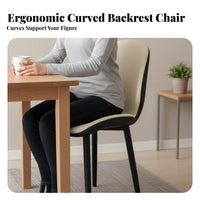 Upholstered Shell Chair Nordic Aesthetic Household Furniture Sturdy Frame