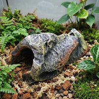 Tree Trunk Reptile Hide Cave, Fish Aquarium Ornaments for Hiding, Fish Aquarium Accessories for Reptiles and Amphibians