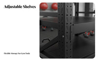 Space Saving Kettlebell Medicine Ball Storage Cart Heavy-Duty Gym Equipment Organizer High Load Capacity Home Gym Storage Rack Sturdy Construction for Personal Trainers, Fitness Studio, Garage