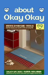 okay飞行宇宙丝圈入户地垫门口家用可裁剪 pvc耐脏防滑除尘脚垫子 80cm*120cm 飞行宇宙棕