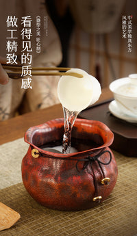Purple Copper Japanese Tea Wash Basin for Gongfu Tea Set