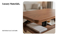 elevatingTop Rolling C-Table Height Adjustable Serving Cart With Casters Mid-Century Modernera Modern Aesthetic