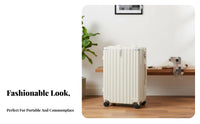 20 Inch Carry-on Luggage Sturdy Wheeled Trolley Case Combination Lock for Women