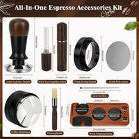 Walnut Wood Coffee Tamper with Constant Force and Storage Base (51mm)